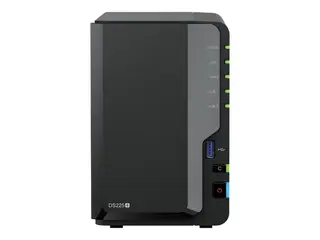 Synology Disk Station DS225+ - NAS-server SATA 6Gb/s - RAID 0, 1, JBOD - RAM 2 GB - Gigabit Ethernet / 2.5 Gigabit Ethernet - iSCSI st&#248;tte