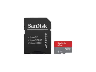 SanDisk Ultra - Flashminnekort (microSDXC til SD-adapter inkludert) 512 GB - A1 / UHS Class 1 / Class10 - microSDXC UHS-I