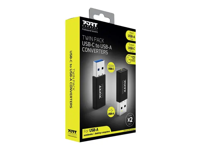 PORT Designs - USB-adapter USB-type A (hann) til USB-C (hunn) USB ...