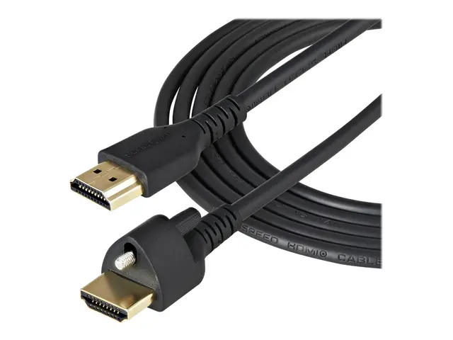 StarTech.com 2m (6ft) HDMI Cable with Locking Screw, 4K 60Hz HDR 1...