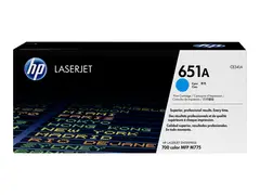 HP 651A - Cyan - original - LaserJet - tonerpatron (CE341A) for Color LaserJet Enterprise MFP M775; LaserJet Managed MFP M775