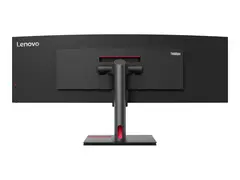 Lenovo ThinkVision P49w-30 - LED-skjerm - kurvet 49" - 5120 x 1440 UltraWide Dual QHD @ 60 Hz - IPS - 350 cd/m² - 2000:1 - DisplayHDR 10 - 4 ms - Thunderbolt 4, 2xHDMI, DisplayPort - høyttalere - ravnsort