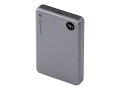 dbramante1928 re-charge - Strømbank - 10000 mAh 38.5 Wh - 20 watt - 3 A - 2 utgangskontakter (magnetisk, 24 pin USB-C) - grå