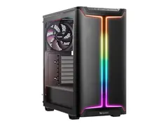be quiet! Pure Base 501 DX - Midi-t&#229;rn ATX - sidepanel med vindu (herdet glass) - ingen str&#248;mforsyning (ATX / PS/2) - svart - USB/lyd