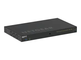NETGEAR AV Line M4250-10G2XF-PoE++ - Switch L3 - Styrt - 10 x 10/100/1000 (8 PoE++) + 2 x 10 Gigabit SFP+ - side til side-luftflyt - rackmonterbar - PoE++ (720 W)