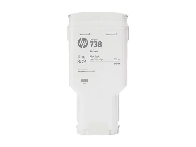 HP 738 - 300 ml gul original DesignJet blekkpatron for T950