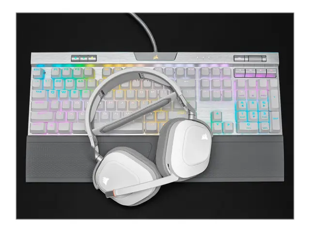 CORSAIR Gaming HS80 RGB - Hodesett full størrelse 2,4 GHz trådløs ...