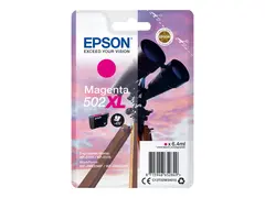 Epson 502XL - 6.4 ml - høykapasitets magenta - original - blære med RF/lyd-alarm - blekkpatron - for Expression Home XP-5100, XP-5150; WorkForce WF-2860, WF-2865DWF, WF-2880DWF, WF-2885DWF