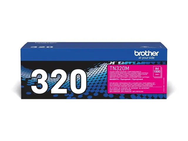 Brother TN320M - Magenta - original - tonerpatron - for Brother DC...
