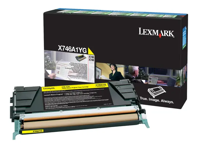 Lexmark - Gul - original - tonerpatron LCCP, LRP - for Lexmark X74...