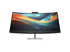HP 740pm - Series 7 Pro - LED-skjerm kurvet - 40&quot; (39.7&quot; synlig) - 5120 x 2160 WUHD @ 60 Hz - IPS - 300 cd/m&#178; - 1000:1 - 5 ms - 2xThunderbolt 3, HDMI, DisplayPort - h&#248;yttalere - svart, s&#248;lv