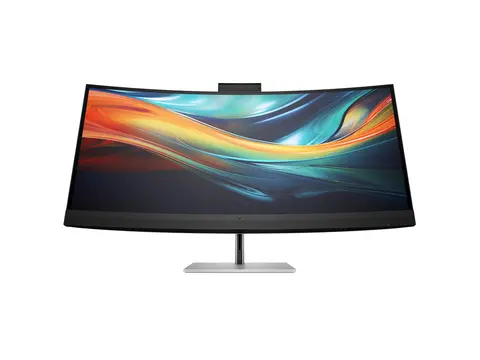 HP 740pm - Series 7 Pro - LED-skjerm - kurvet 40" (39.7" synlig) - 5120 x 2160 WUHD @ 60 Hz - IPS - 300 cd/m² - 1000:1 - 5 ms - 2xThunderbolt 3, HDMI, DisplayPort - høyttalere - svart, sølv