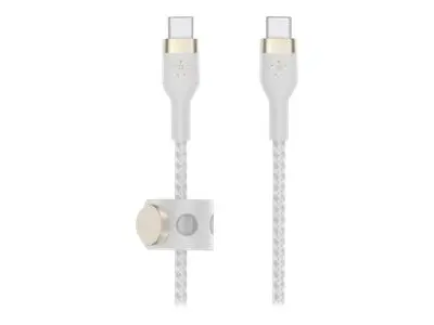 Belkin BoostCharge - USB-kabel 24 pin USB-C (hann) til 3 m hvit