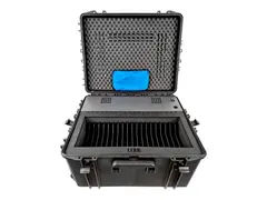 LEBA NoteCase Aarhus 20 - Lagringsboks robust - for 20 nettbrett - USB-C-lader og USB-C til USB-C-kabler - l&#229;sbar - polypropylenkopolymer - svart - skjermst&#248;rrelse: 10.2&quot;