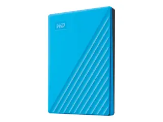 WD My Passport WDBYVG0020BBL - Harddisk kryptert - 2 TB - ekstern (bærbar) - USB 3.2 Gen 1 - 256-bit AES - blå