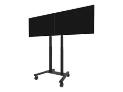 Neomounts ADM-875BL2 - Monteringskomponent (adapter) mikrojusterbar - for 2 LCD/plasma-paneler - låsbar - stål - svart - skjermstørrelse: 42"-65" - stativmonterbar - for Neomounts FL55-875BL1, WL55-875BL1
