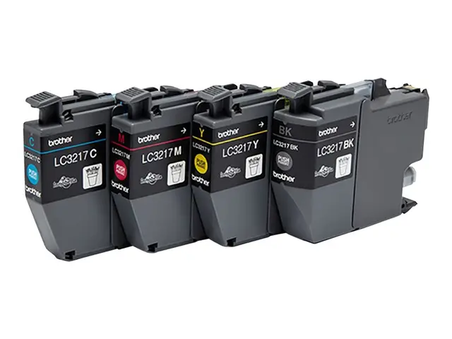 Brother LC3217 Value Pack - 4-pack svart, gul, cyan, magenta origi...