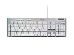 Logitech G G815 - Tastatur - bakgrunnsbelyst USB - AZERTY - Fransk - tastsvitsj: GL Tactile - hvit