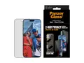 PanzerGlass - Skjermbeskyttelse for mobiltelefon ultra-wide fit with FASTFIT IN-A-BOX - glass - med personvernsfilter - 2-veis - rammefarge svart - for Apple iPhone 17 Pro Max