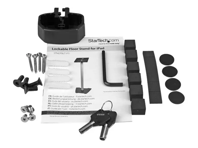 Startech Secure Tablet Floor Stand - Anti-Theft Lockable Mount For...