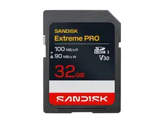 SanDisk Extreme PRO - Flashminnekort - 32 GB Video Class V30 / UHS-I - SDHC UHS-I