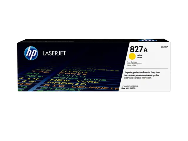 HP 827A - Gul - original - LaserJet - tonerpatron (CF302A) - for C...