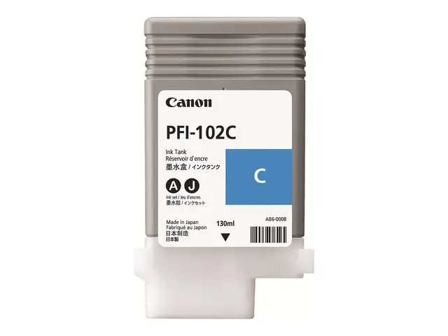Canon PFI-102 C - 130 ml - cyan - original - blekkbeholder - for i...