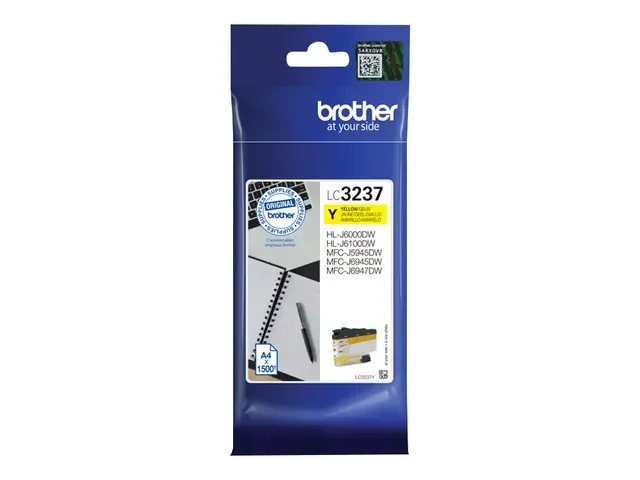 Brother LC3237Y - Gul original blekkpatron for HL-J6000DW, HL-J610...