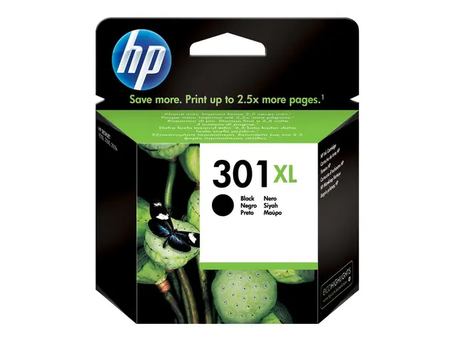 HP 301XL - 8 ml Høy ytelse svart original blekkpatron for DeskJet ...