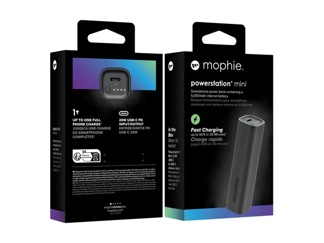 mophie powerstation mini - Strømbank 5000 mAh 20 watt PD (USB-C) p...