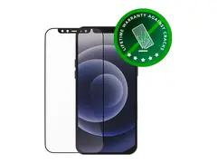 dbramante1928 Eco-shield - Skjermbeskyttelse for mobiltelefon rammefarge svart - for Apple iPhone 12, 12 Pro