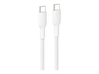 Belkin BoostCharge Pro - USB-kabel - USB-C (hann) til USB-C (hann) USB 2.0 - 2 m - USB Power Delivery (60W), flettet - hvit