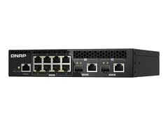 QNAP QSW-M2108R-2C - Switch - Styrt - 8 x 2.5GBase-T + 2 x combo 10 Gigabit SFP+/RJ-45 stasjon&#230;r, rackmonterbar