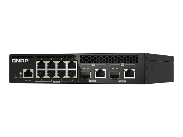 QNAP QSW-M2108R-2C - Switch - Styrt - 8 x 2.5GBase-T + 2 x combo 1...