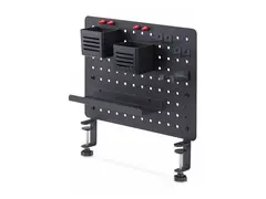 STARTECH CLAMP-ON PEGBOARD ORGANIZER - WITH ACCESSORIES STEEL BLACK