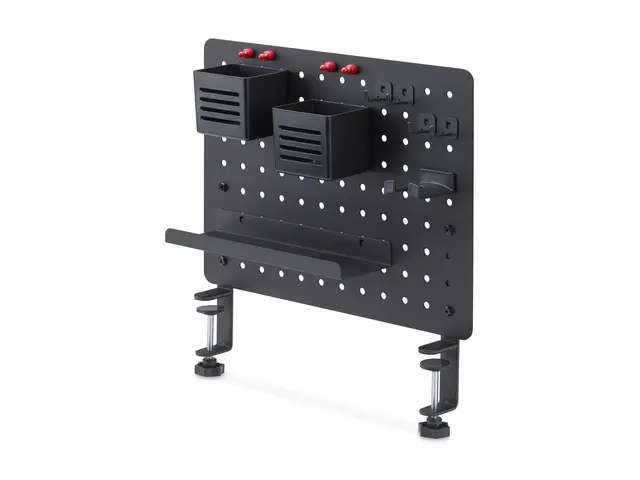 StarTech.com Clamp-On Pegboard with Accessories, 16.5 x 12.5in (42...