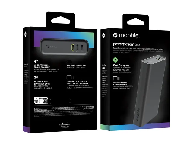 mophie powerstation pro - Strømbank 20000 mAh 30 watt PD 3 utgangs...