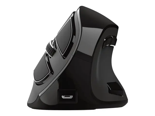 Trust Voxx - Vertikal mus - ergonomisk - høyrehendt - optisk - 9 k...
