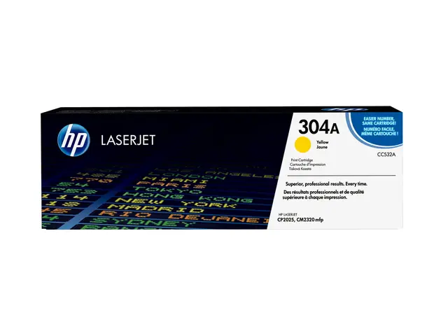 HP 304A - Gul - original - LaserJet - tonerpatron (CC532A) - for C...