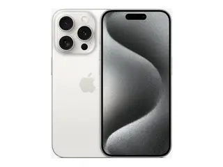 2nd-A iPhone 15 Pro 128GB WHT Tit A-grade - Brukt - 2 &#229;rs garanti