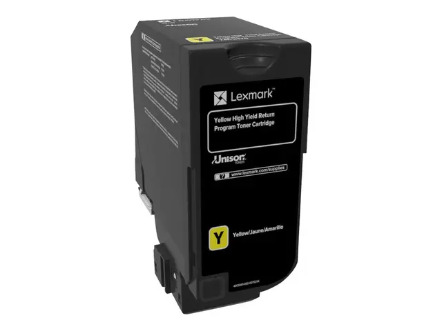 Lexmark - Høy ytelse - gul - original tonerpatron LCCP, LRP - for Lexmark CS725de, CS725dte 