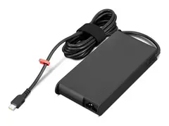 Lenovo ThinkPad Mobile Workstation Slim USB-C-strømadapter - GaN - AC 100-240 V - 180 watt - Europa - svart
