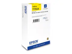 Epson T7554 - 39 ml - XL-størrelse - gul original - blekkpatron - for WorkForce Pro WF-8090, WF-8090 D3TWC, WF-8090DW, WF-8590, WF-8590DWF