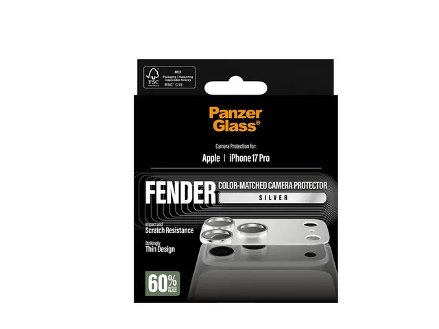 PanzerGlass FENDER - Linsebeskytter for mobiltelefon sølv Apple iP...