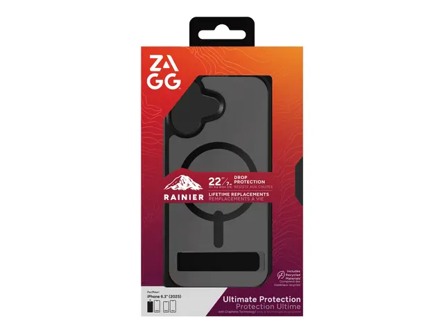 ZAGG Rainier Snap - Baksidedeksel for mobiltelefon robust MagSafe-...