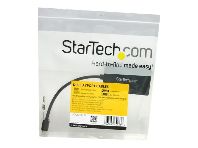 StarTech.com Travel A/V adapter - 3-in-1 Mini DisplayPort to Displ...