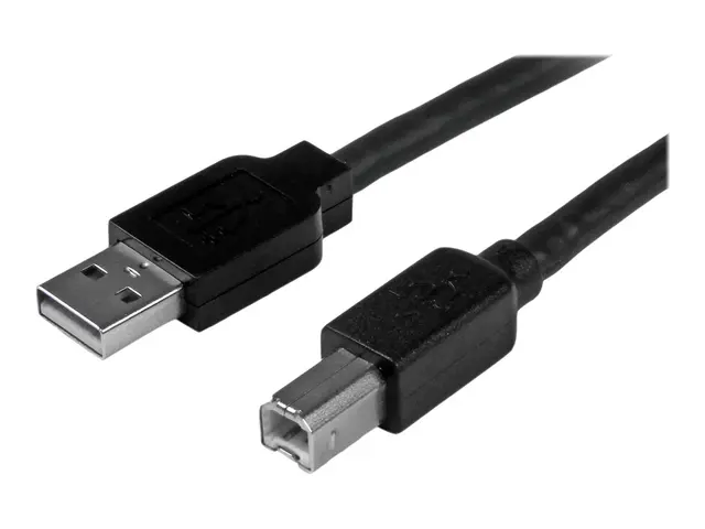StarTech.com 15m / 50 ft Active USB 2.0 A to B Cable - Long 15 m P...