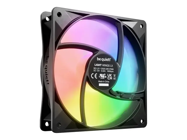 be quiet! Light Wings LX - Kabinettvifte PWM 120 mm svart (en pakk...