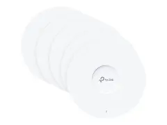 TP-Link Omada EAP613 V1 - Trådløst tilgangspunkt Wi-Fi 6 - 2.4 GHz, 5 GHz - skystyring - vegg/tak-monterbar (en pakke 5)