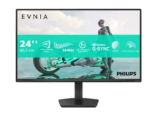 Philips Evnia 3000 24M2N3200NF LED-skjerm - gaming - 24" (23.8" synlig) - 1920 x 1080 Full HD (1080p) @ 144 Hz - IPS - 300 cd/m² - 1500:1 - HDR10 - 0.5 ms - HDMI, DisplayPort - koksgrå